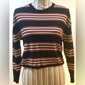 Theory Black & Red Top